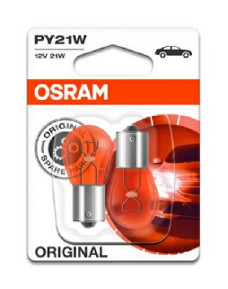 7507-02B OSRAM Žárovka (2ks) PY21W (řada ORIGINAL - METAL BASE) | 12V 21W | 7507-02B OSRAM