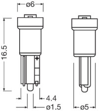 2723DWP-2BL Zarovka, pridavne brzdove svetlo LEDriving® SL ams-OSRAM