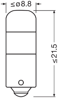 3893DWP-2BL Zarovka, osvetleni prirucni schranky LEDriving® SL ams-OSRAM