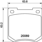 MGB535 Sada brzdových destiček, kotoučová brzda MINTEX