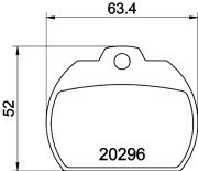 MDB1080 Sada brzdových destiček, kotoučová brzda MINTEX