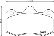 MDB2207 Sada brzdových destiček, kotoučová brzda MINTEX