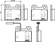 MDB1911 Sada brzdových destiček, kotoučová brzda MINTEX