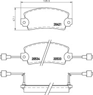 MDB1112 Sada brzdových destiček, kotoučová brzda MINTEX