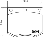 MGB633 MINTEX sada brzdových platničiek kotúčovej brzdy MGB633 MINTEX