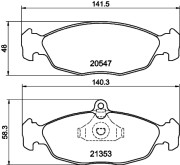 MDK0001 Souprava brzd, koutocova brzda BrakeBox, Pad and Disc Kit MINTEX