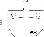 MDB1125 MINTEX sada brzdových platničiek kotúčovej brzdy MDB1125 MINTEX