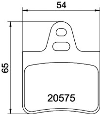 MDB1120 Sada brzdových destiček, kotoučová brzda MINTEX