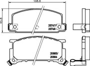 MDB1515 MINTEX sada brzdových platničiek kotúčovej brzdy MDB1515 MINTEX