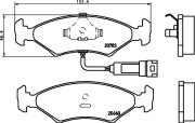 MDB1174 Sada brzdových destiček, kotoučová brzda MINTEX