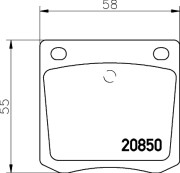 MDB1163 MINTEX sada brzdových platničiek kotúčovej brzdy MDB1163 MINTEX