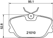 MDB1390 Sada brzdových destiček, kotoučová brzda MINTEX