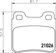 MDB1480 Sada brzdových destiček, kotoučová brzda MINTEX