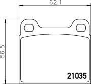 MDB1068 Sada brzdových destiček, kotoučová brzda MINTEX