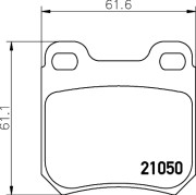 MDB1651 Sada brzdových destiček, kotoučová brzda MINTEX