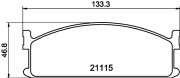 MDB1310 Sada brzdových destiček, kotoučová brzda MINTEX