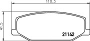 MDB1318 Sada brzdových destiček, kotoučová brzda MINTEX