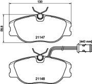 MDB1391 Sada brzdových destiček, kotoučová brzda MINTEX