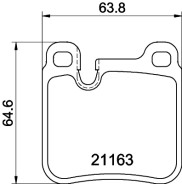 MDB1886 Sada brzdových destiček, kotoučová brzda MINTEX