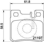 MDB1565 Sada brzdových destiček, kotoučová brzda MINTEX