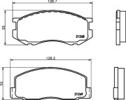 MDB2602 Sada brzdových destiček, kotoučová brzda MINTEX