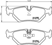 MDB1506 Sada brzdových destiček, kotoučová brzda MINTEX