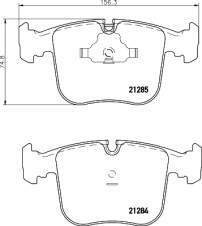 MDB1551 Sada brzdových destiček, kotoučová brzda MINTEX