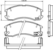 MDB1441 Sada brzdových destiček, kotoučová brzda MINTEX