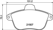 MDB1527 Sada brzdových destiček, kotoučová brzda MINTEX