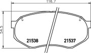 MDB1577 Sada brzdových destiček, kotoučová brzda MINTEX