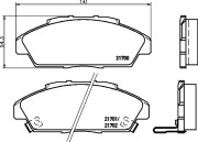 MDB1510 Sada brzdových destiček, kotoučová brzda MINTEX