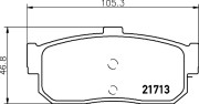 MDB1501 Sada brzdových destiček, kotoučová brzda MINTEX