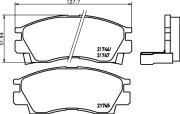 MDB1448 Sada brzdových destiček, kotoučová brzda MINTEX