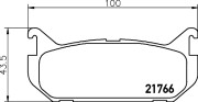 MDB1680 Sada brzdových destiček, kotoučová brzda MINTEX