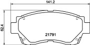 MDB1578 Sada brzdových destiček, kotoučová brzda MINTEX