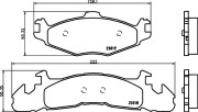 MDB1603 Sada brzdových destiček, kotoučová brzda MINTEX