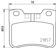 MDB1806 Sada brzdových destiček, kotoučová brzda MINTEX