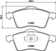 MDB1814 Sada brzdových destiček, kotoučová brzda MINTEX