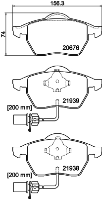 MDK0210 Souprava brzd, koutocova brzda BrakeBox, Pad and Disc Kit MINTEX