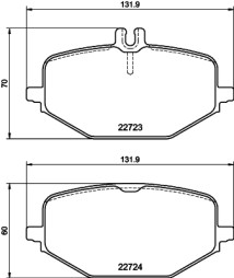 MDB4178 Sada brzdových destiček, kotoučová brzda MINTEX