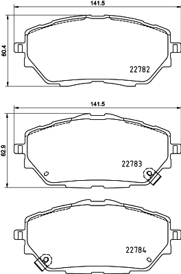 MDB4014 Sada brzdových destiček, kotoučová brzda MINTEX