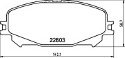 MDB3443 Sada brzdových destiček, kotoučová brzda MINTEX