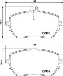 MDB4111 Sada brzdových destiček, kotoučová brzda MINTEX