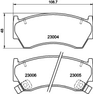 MDB1760 Sada brzdových destiček, kotoučová brzda MINTEX