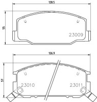 MDB1546 Sada brzdových destiček, kotoučová brzda MINTEX