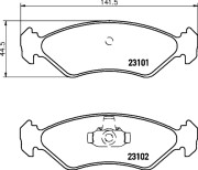 MDK0022 Souprava brzd, koutocova brzda BrakeBox, Pad and Disc Kit MINTEX