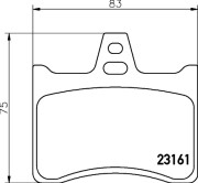 MDB1881 Sada brzdových destiček, kotoučová brzda MINTEX