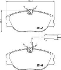 MDB2194 Sada brzdových destiček, kotoučová brzda MINTEX