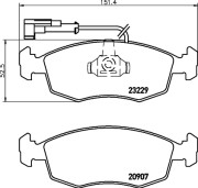 MDB2758 Sada brzdových destiček, kotoučová brzda MINTEX