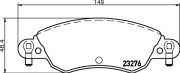 MDB2189 Sada brzdových destiček, kotoučová brzda MINTEX